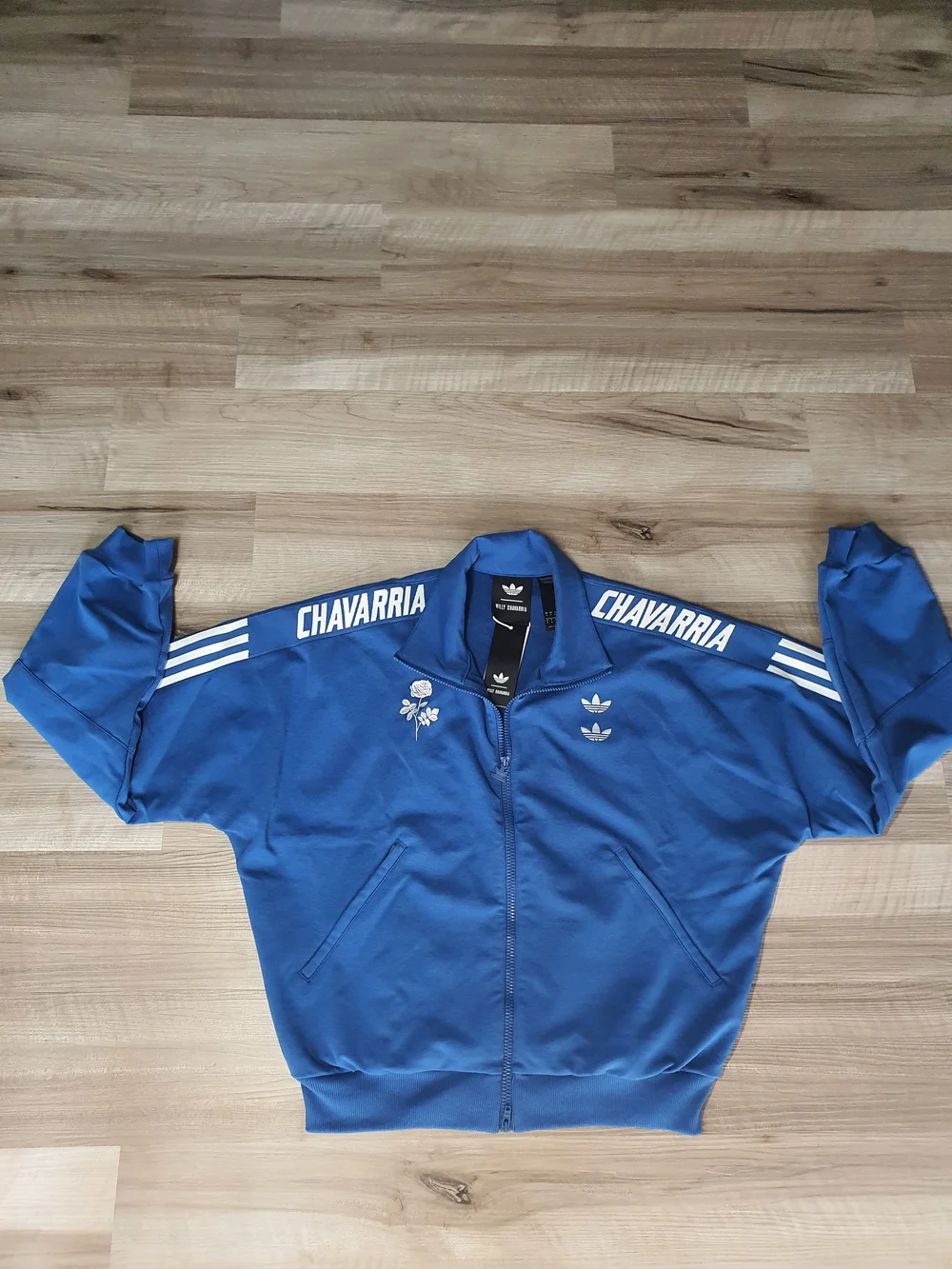 Adidas x Willy Chavarria Full Zip Knit Tracktop Jacket Marine JV8991 Sz Men's M